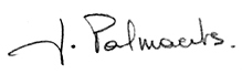 Signature Joelle Palmaerts